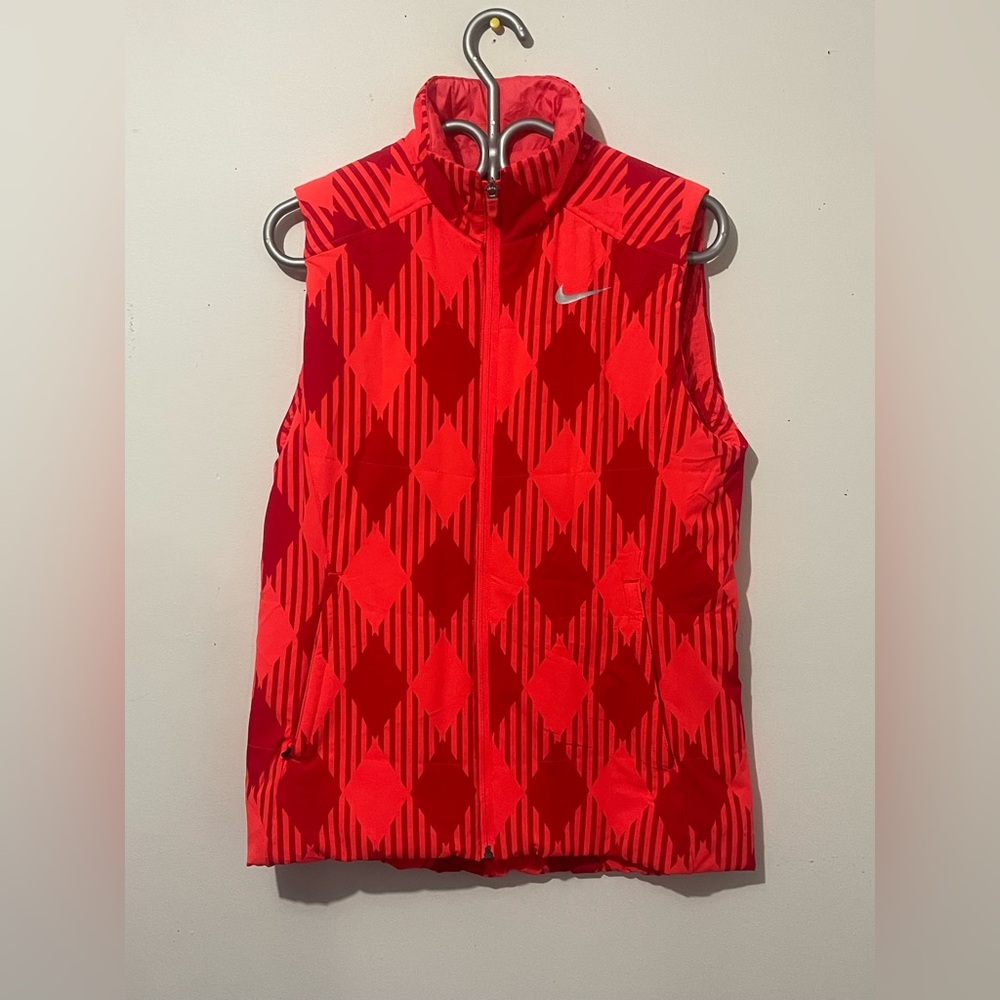 Nike Vibrant Red Patterned Vest